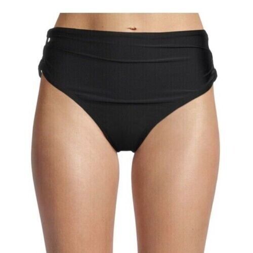 TIME AND TRU BLACK HIGH WAIST BIKINI SWIM SUIT BOTTOM Lace Up 2x(20w-22w)#BCH - Picture 1 of 2