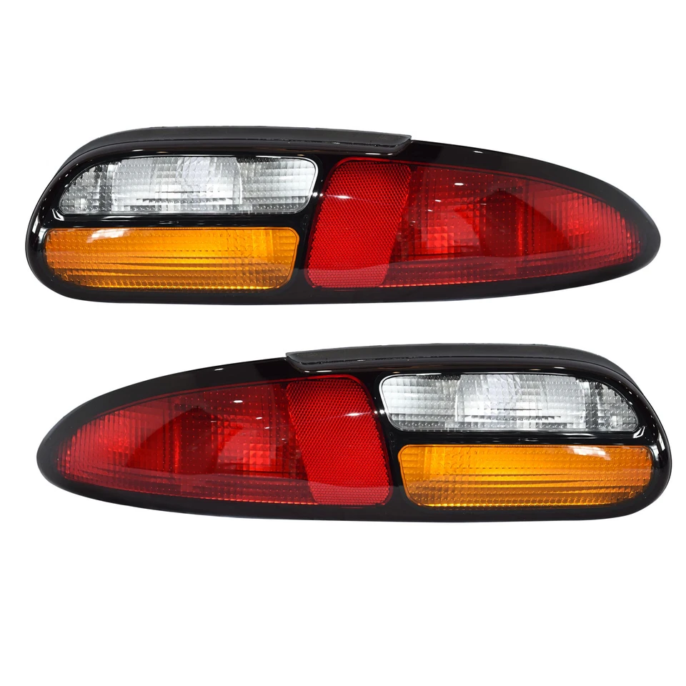 Rear Tail Lights Pair Four Bulb Hole For Chevrolet Chevy Camaro Z28 SS 1993-2002 - Image 2 of 4