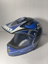 Axo Rx-5 Motocross Helmet Size L Vintage 1998 White Blue Men’s Racing Italy