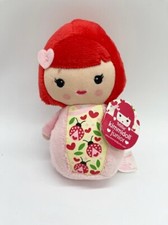 Nuova bambola Kimmi Junior Millie tessuto rosso panno capelli sacchetto di fagioli bambola