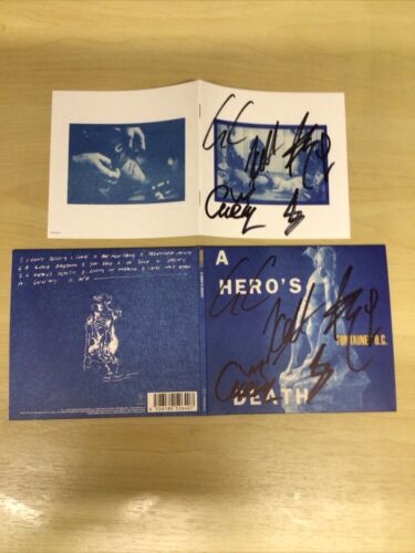 SIGNED-FONTAINES DC-CD-A HERO’S DEATH-AUTOGRAPHED SLEEVE+SIGNED BOOKLET-M/UNPL - Picture 1 of 12