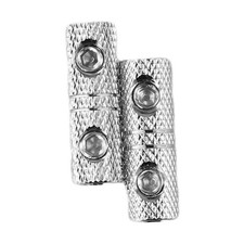 2 PCS 8 Gauge Wire Couplers Audio Car Brass Terminal Butt Connectors 8GA Sliver