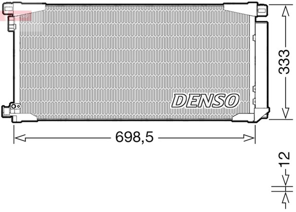 Kondensator Klimaanlage Denso DCN50115 FüR Toyota Auris NRE185_ NRE185R NRE185H-image