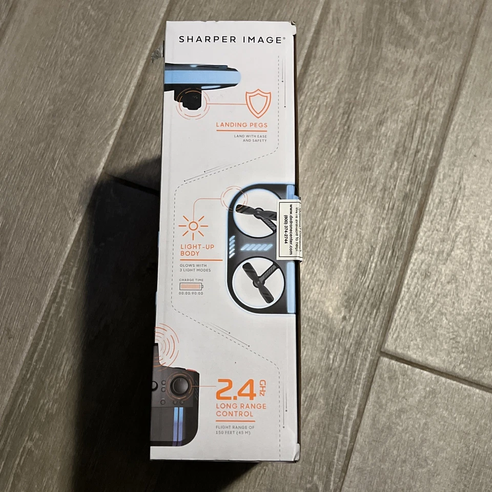 *NEW* Sharper Image Remote Control Drone - Lumo Glow Stunt DrONE LED LIGHTS NIB - Image 4 of 4