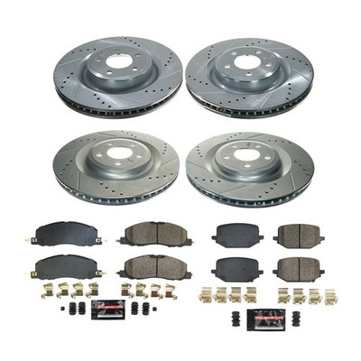 Power Stop K8696 Z23 Daily Driver Brake Pad and Z23 Evolution Brake Rotor Kit
