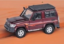 1/64 PARAGON Toyota Land Cruiser 71 2014 LHD Roof Rack Red PA-55565 Diecast