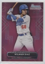 2022 Bowman Sterling Prospects Magenta Refractor 56/75 Wilman Diaz #BSP-100 2o7