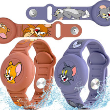 2 Pack Airtag Bracelet for Kids, Waterproof Cute Cartoon Air Tag Holder for Kids