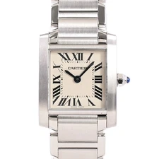 CARTIER Tank francaise SM W51008Q3 Watches / Ivory quartz Women