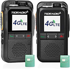 TD-G100 Rapid Unlimited Range Walkie Talkies with SIM Cards, 4G POC Two Way Radi