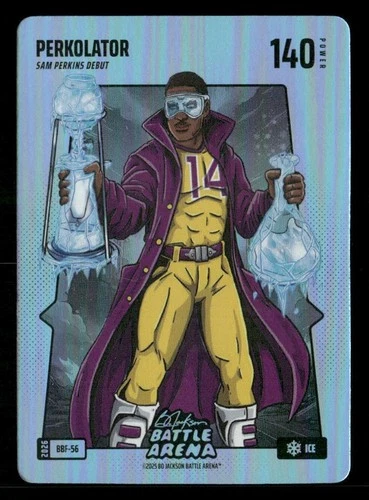 2026 Bo Jackson Battle Arena PERKOLATOR Sam Perkins Blue Battlefoil Ice #BBF-56