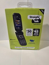 LG 441G Straight Talk Flip Phone Black 1.3MP Camera Bluetooth MP3 Player GSM