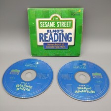 Sesame Street Elmo's Reading Basics Adventure Preschool Kindergarten 2 CD-ROM