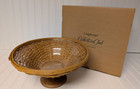 Nib 2005 Longaberger Collector's Club Compote Basket w/ Plastic Liner 250842G