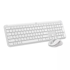 Logitech - MK955 Signature Slim Full-size Wireless Keyboard and Mouse Combo f...