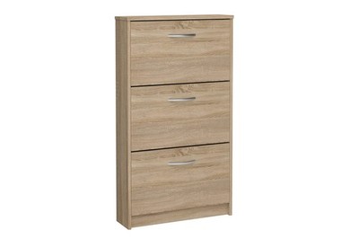 , 411003 Step 3 Schuhschrank, eiche, maße 58.5 x 104.5 x 17 cm BHT