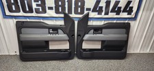 2009-2014 Ford F-150 Xlt Super Cab Front Door Panel Set Black Grey Oem 2009-2014 Ford F-150 Xlt Super Cab Front Door Panel Set Black Grey Oem