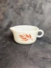 Vintage Pyrex Autumn Harvest Wheat Creamer Gravy Boat Milk Glass USA