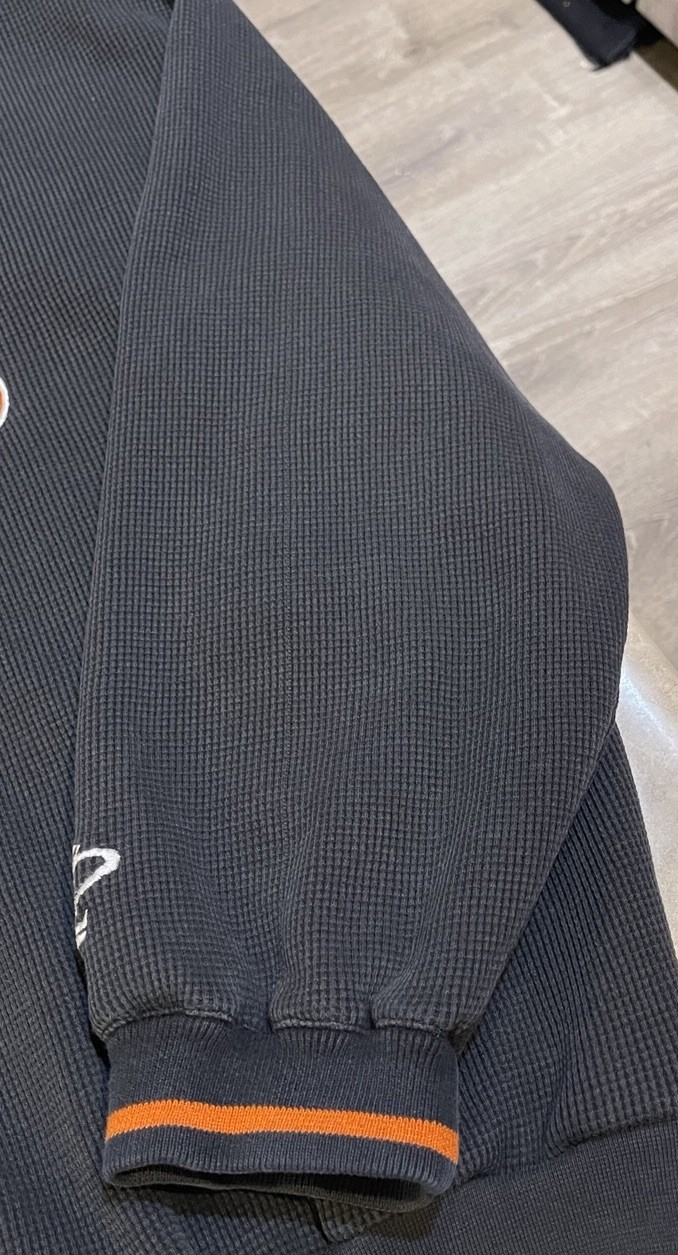 Vtg Cincinnati Bengals Pullover Logo Athletics Pro Line Waffle Knit Lined Sz XL