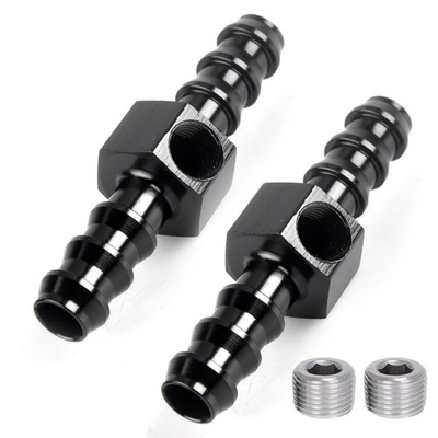 #ad CNRAQR 3 8quot; Barb Inline Fuel Pressure with 1 8 NPT Port Black $15.79