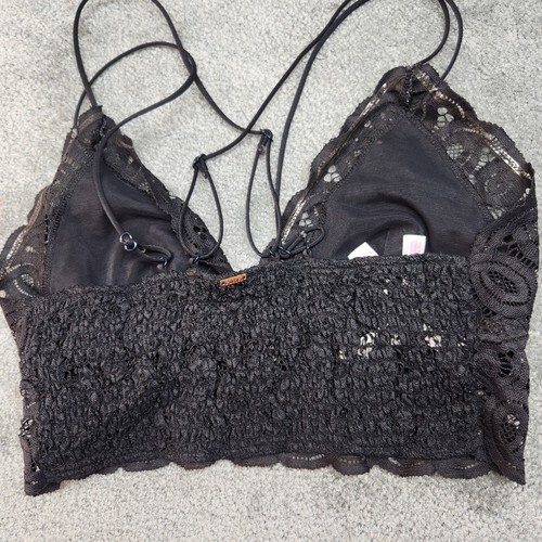 Pink By Victoria Secret Bralette Large Black Lace Sexy - Picture 3 of 8