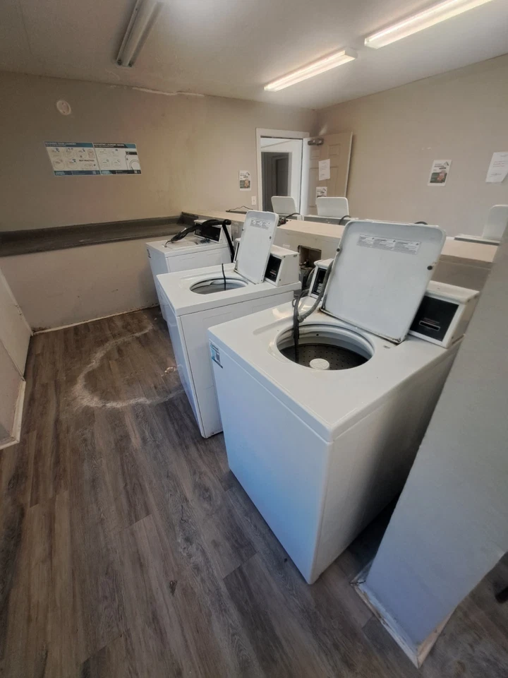 Lavadora de carga superior comercial Speed Queen usada 1PH 120V 60HZ - funciona con monedas Foto 3 de 4