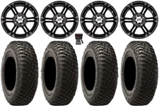 ITP SS212 14" Wheels Black 30" BFG KM3 Tires Suzuki KingQuad