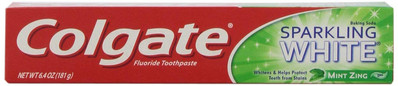 Colgate Sparkling White Mint Gel Toothpaste 6 Ounce Stain Protection Whitening