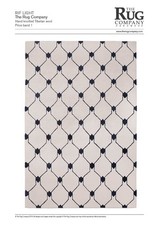 GORGEOUS GENUINE THE RUG COMPANY RIF LIGHT RUG - CREAM & BLUE 2.3m x 1.5m