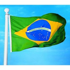 Gro&szlig;e Brasilianische Nationalflagge Brasilianisches Fu&szlig;ballbanner 150 * 90CM /