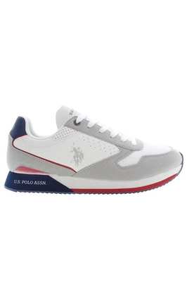 Chaussure De Sport Pour Homme Blanche En Polyester U.S. POLO ASSN. - Photo 1/3