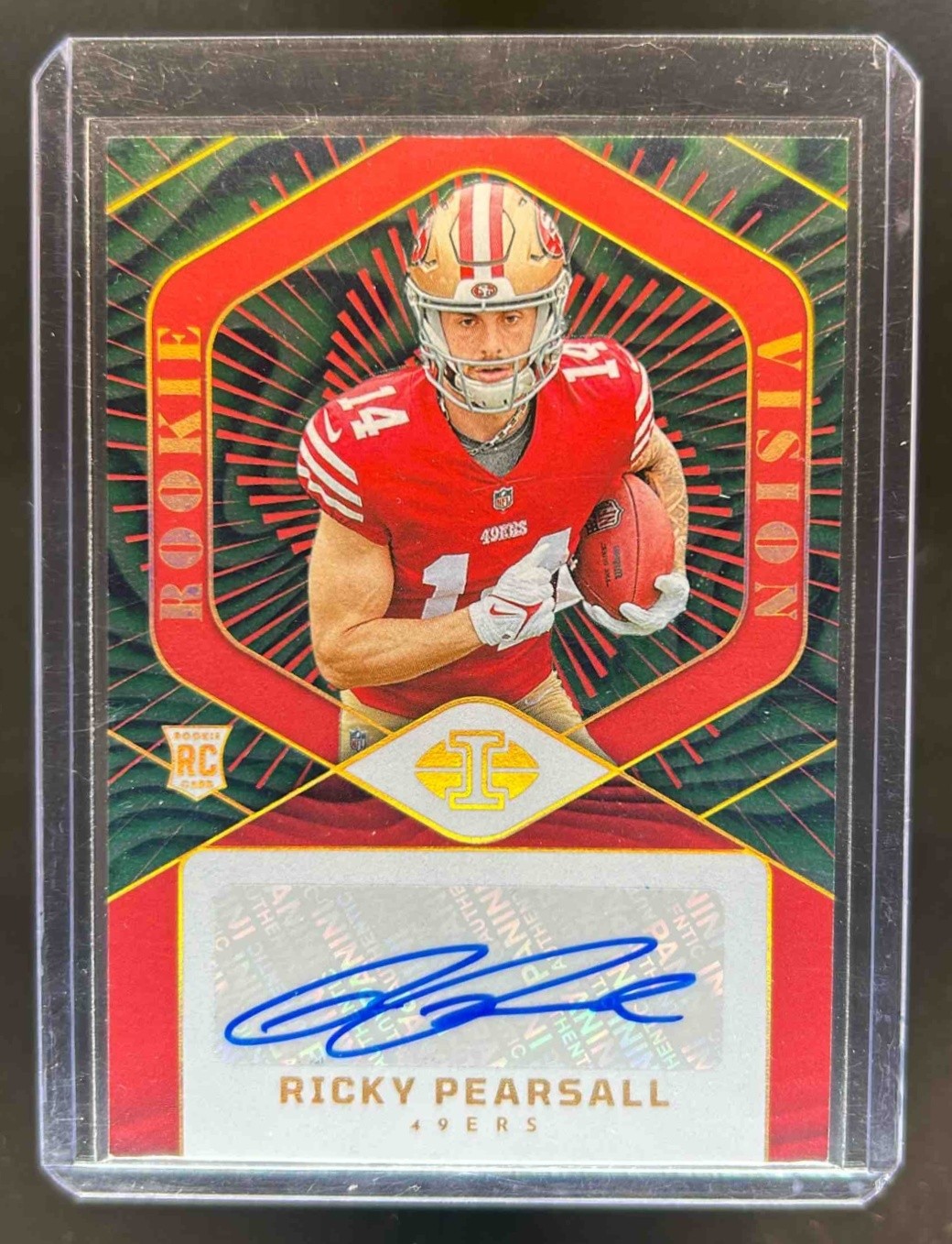 Ricky Pearsall Panini Illusions Rookie Vision Signatures #RVSRPL Red