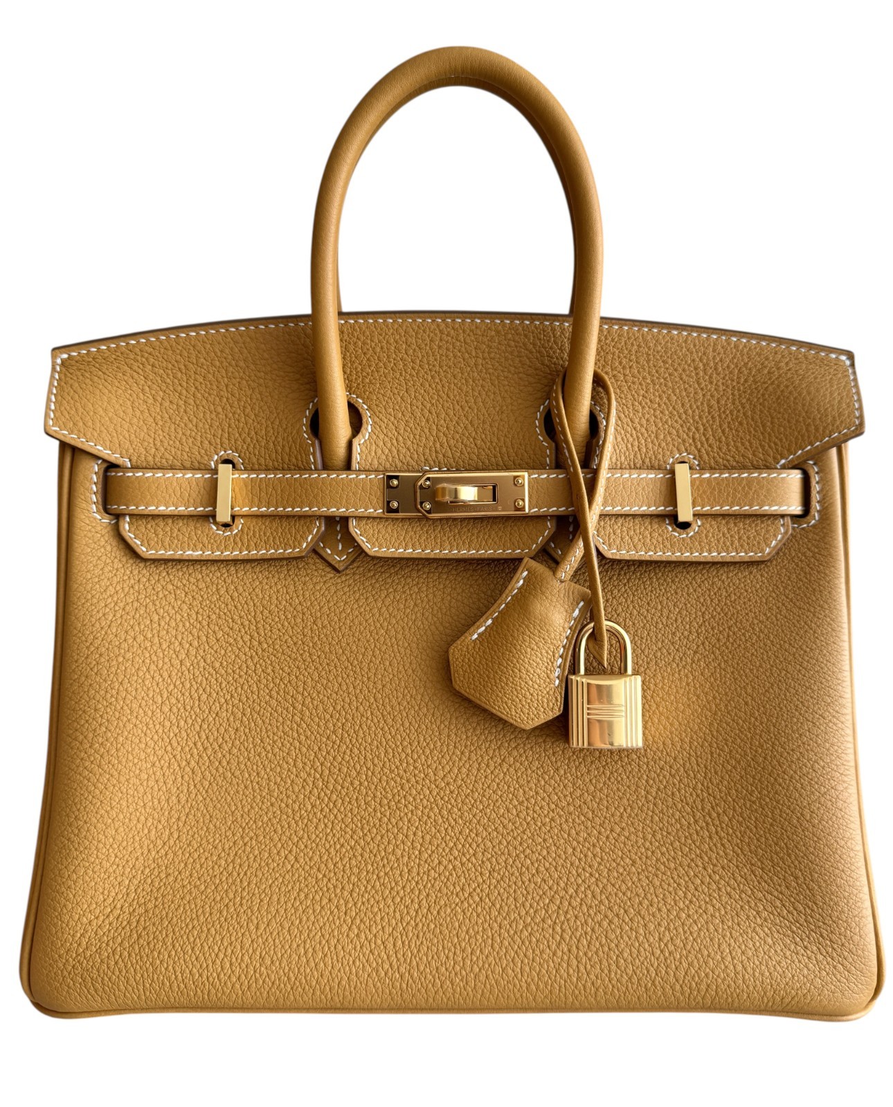 Hermes Birkin 25 Naturel Natural Sable Tan Togo Leather Gold Hardware 2025