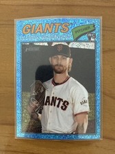2026 Topps Heritage CARSON WHISENHUNT Light Blue Sparkle Chrome RC #79 Giants