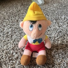 Pinocchio Vintage Walt Disney's Productions Classic Plush Stuffed Doll Toy 8"