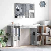 Schreibtisch Beton Grau Holzwerkstoff 130 X 50,5 X 75 Cm