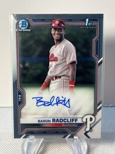 2021 Bowman Chrome Baron Radcliff Prospect Autographs #CPA-BRA Phillies