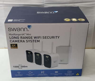Swann MaxRanger 4K 3-Camera Long-Range Wireless Security System