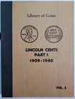 1909-1940 Lincoln Wheat Cents Lot of 73 Coins in Vintage Library Of Coins Album