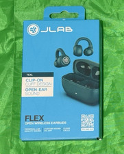 JLab Flex Open Bluetooth Earbuds, Wireless, Clip-On Cuff Design, Sealed New