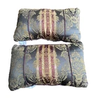 Croscill Boudoir Pillows Set Of 2 Brown Gold Damask Floral Rectangular Accent