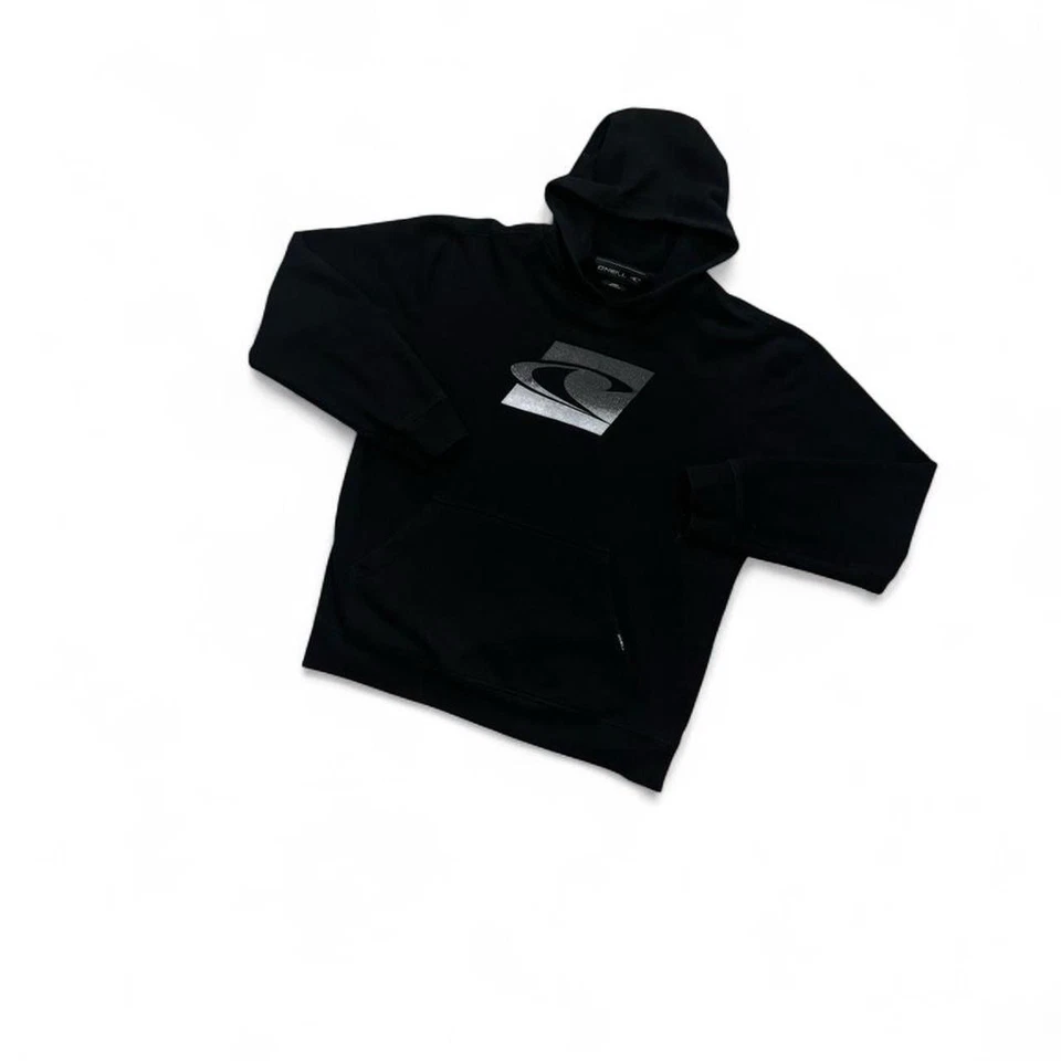 O’Neill Surfwear Y2K 2000s Raro Negro Sudadera con Capucha Sudadera Patinador Grunge Talla Grande Foto 3 de 4