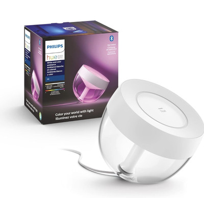 Philips Hue Iris Smart Table Lamp, White - LED Color-Changing, Works with Alexa