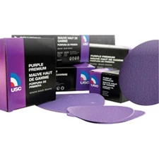 Purple Premium 800 Grit 6" Hook & Loop Vacuum Abrasive Discs, BX/50 USC-991819