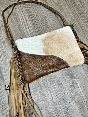 Myra Fractional Leather and Hairon Bag