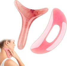 Resin Gua Sha Tool with Handle for Body Massage and Lymphatic Drainage