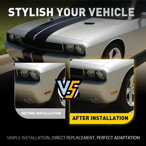 Side Marker 2008-14 Fit Dodge Challenger Front 68043394AA Left+Right 68043395AA - Picture 9 of 10