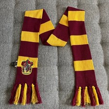 Harry Potter Scarf Striped Red  Yellow W/ Gryffindor Logo