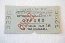 1943 Sevenoaks to Otford Southern Railway Train Ticket