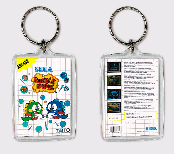 Porte-Clés BUBBLE BOBBLE SEGA MASTER SYSTEM